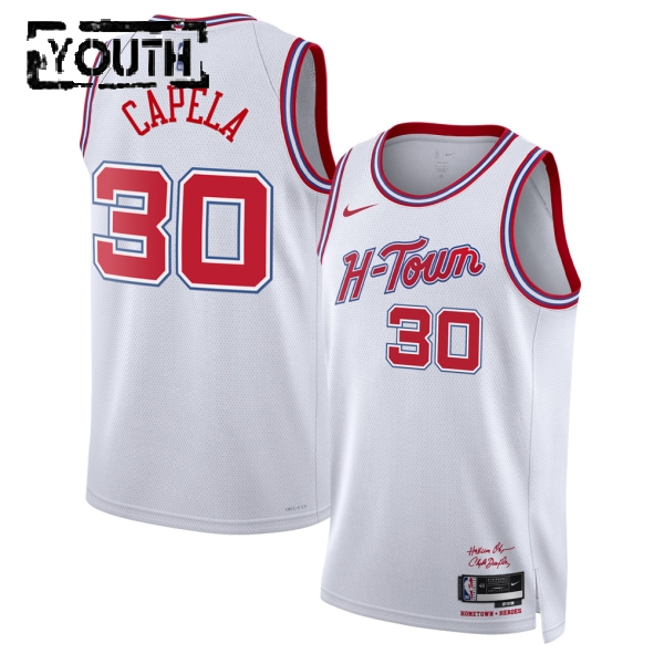 Houston Rockets Trikot Clint Capela Nike 2025-26 City Edition Weiß Swingman - Kinder Houston Rockets Trikot Clint Capela Nike 2025-26 City Edition Weiß Swingman - Kinder